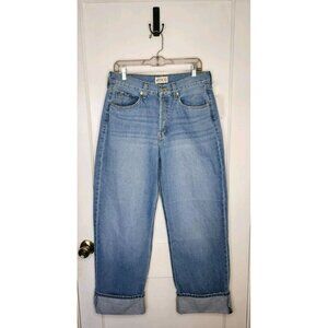 Etica Stanton Relaxed Wide Leg W/ Cuff 4" Jeans Size 30 NWT